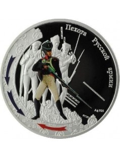 Niue Islands - 2012 - 1$ - Victory 1812 - INFANTRY - 28,28g Silver Coin