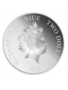 Niue Islands - 2013 - 2$ - T. E. LAWRENCE + Wooden Box - 1Oz Silver Proof - NEW