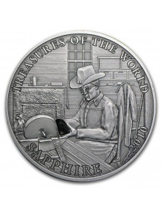 Palau 2010 2$ 1/2Oz Silver Grasshopper Schistocerca Gregaria Coin