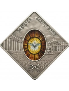 Palau - 2011 - 10$ - Sacred Art Holy Windows - BASILICA SANCTI PETRI - 50g RARE