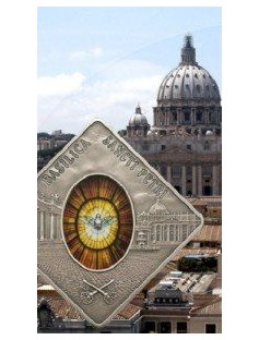 Palau - 2011 - 10$ - Sacred Art Holy Windows - BASILICA SANCTI PETRI - 50g RARE