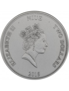 Niue 2015 2$ Swiss Wildlife-Mountain Hare Silver coin