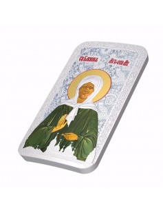 Niue 2014 $2 Icon Orthodox Shrines Matrona of Moscow 1 Oz Silver Coin