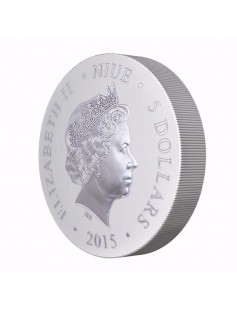 Niue 2015 $5 Icon Orthodox Shrines St. George 50g Silver Coin LIMIT 999pcs