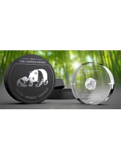 Gabon 2015 1000 Francs Chinese Panda Smick Ounce Edition 1oz Silver Coin