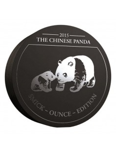 Gabon 2015 1000 Francs Chinese Panda Smick Ounce Edition 1oz Silver Coin
