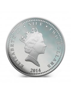 Niue 2014 2$ Year of the Horse 1 oz Proof Silver Coin MINTAGE 1500 ONLY