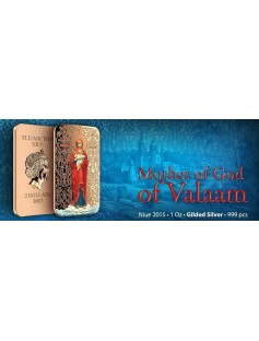 Niue 2015 $2 Icon Orthodox Shrines Mother of God of Valaam 1 Oz Silver Coin