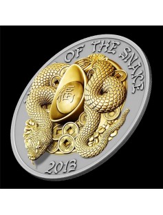 Rwanda - 2013 - 3x500Franks - Pave 3D Set - SNAKE - Coin with Gemstones - NEW