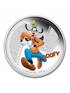 Niue 2014 2$ Disney Mickey & Friends 2014 - Goofy 1 Oz Proof Silver Coin