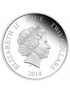 Niue 2014 2$ Disney Mickey & Friends 2014 - Donald Duck 1 Oz Proof Silver Coin