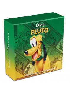 Niue 2014 2$ Disney Mickey & Friends 2014 - Pluto Dog 1 Oz Proof Silver Coin