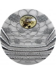 Palau 2015 $10 Famous Opera II Crystal Metropolitan 2 Oz Silver Coin Mintage 999
