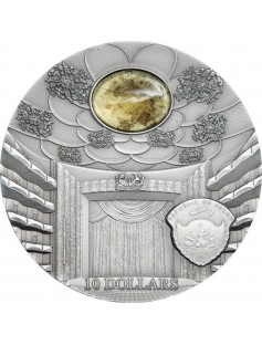 Palau 2015 $10 Famous Opera II Crystal Metropolitan 2 Oz Silver Coin Mintage 999
