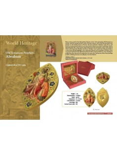Niue 2015 $2 Icon World Heritage Abraham 1 Oz Silver Coin Gold Gilded *ONLY 999*