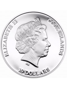 Cook Islands 2015 10$ Famous Diamonds Great Star of Africa 2oz Proof Silver Coin