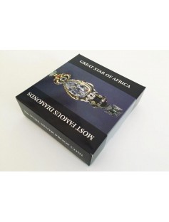 Cook Islands 2015 10$ Famous Diamonds Great Star of Africa 2oz Proof Silver Coin