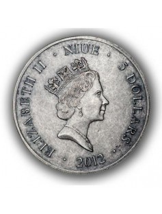 Niue 2012 5$ War of 1812 Napoleon - Kutusow High Relief 2Oz Silver Coin