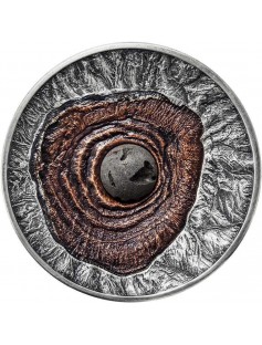Niue 2015 2$ Volcano Vesuvius Pompeii Lava 2 Oz Silver Coin Mintage 688