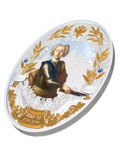 Niue 2014 5$ Russian Imperators Peter II  **UNIQUE** 2oz Proof Silver Coin