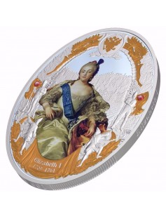 Niue 2014 5$ Russian Imperators Elisabeth I **UNIQUE** 2oz Proof Silver Coin