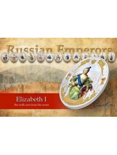 Niue 2014 5$ Russian Imperators Elisabeth I **UNIQUE** 2oz Proof Silver Coin