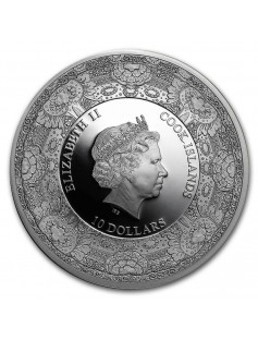 Cook 2015 10$ Royal Delft 125th Ann. Vincent van Gogh 50g Silver Coin Porcelain