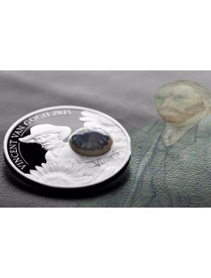 Cook 2015 10$ Royal Delft 125th Ann. Vincent van Gogh 50g Silver Coin Porcelain