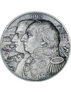 Niue 2012 5$ War of 1812 Kutusow - Napoleon High Relief 2Oz Silver Coin