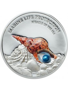 2016 Palau Silver Marine Life Protection Pearl Miracle of the Sea