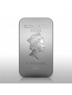 Niue 2012 2$ icon Holy Ekaterina High Relief 1Oz Silver Coin with CONVEX SHAPE