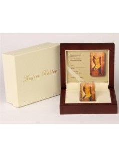 Niue 2012 2$ ANDREI RUBLEV Jesus Christ 1Oz Silver Coin ICON SET CONVEX SHAPE