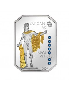 Cook Islands 2009-2011 4x5$ Vatican Art 4 Silver Coin Set with Swarovski