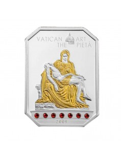 Cook Islands 2009-2011 4x5$ Vatican Art 4 Silver Coin Set with Swarovski