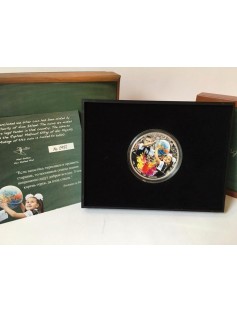 Niue 2011 2$ Calkboard Augusta ad Augusta first day of school Silver Coin 1 Oz