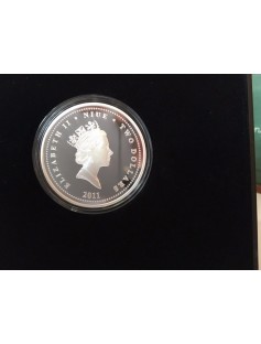 Niue 2011 2$ Calkboard Augusta ad Augusta first day of school Silver Coin 1 Oz