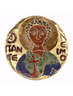 Niue 2014 $2 Orthodox Shrines St. Panteleimon 1 Oz Silver Gilded Coin LIMITED!!!