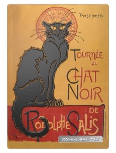 Niue 2015 $1 Vintage Mini Posters - Le Chat Noir Limited 1/2 Oz Silver Coin