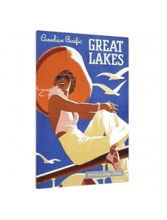 Niue 2015 $1 Vintage Mini Posters - Great Lakes 1/2 Oz Silver Coin