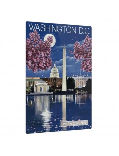 Niue 2015 $1 Vintage Mini Posters - Washington D.C. Limited 1/2 Oz Silver Coin