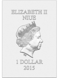 Niue 2015 $1 Vintage Mini Posters - Washington D.C. Limited 1/2 Oz Silver Coin