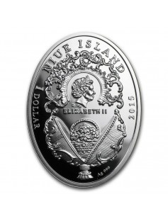 Niue 2015 $1 Imperial Fabergé Eggs 15th Anniversary Egg 16.81g Silver Coin