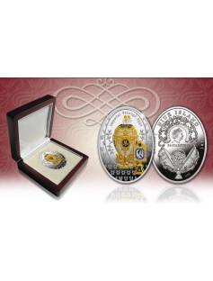 Niue Island 2015 $1 Imperial Fabergé Eggs Danish Egg 16.81g Silver Coin