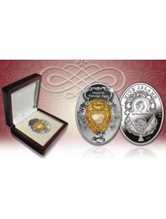 Niue Island 2015 $1 Imperial Fabergé Eggs Peter the Great Egg 16.81g Silver Coin