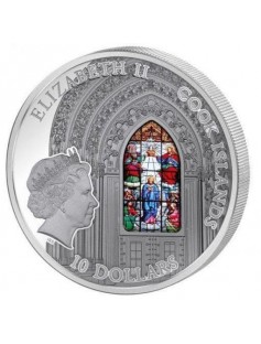 Cook Islands 2015 10$ Windows of Heaven Zagreb Cathedral Proof 50g Silver Coin