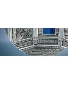 Palau 2016 $50 Tiffany Art - Jain Temple India Kilo Silver Coin 