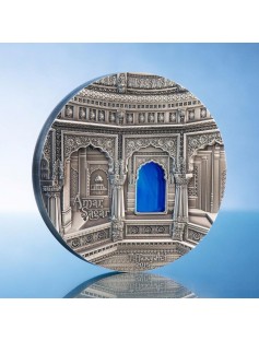 Palau 2016 $50 Tiffany Art - Jain Temple India Kilo Silver Coin 