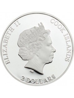 Cook Islands 2017 2$  BIRD Quilling Art Silver Coin 