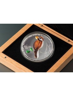 Cook Islands 2017 2$  BIRD Quilling Art Silver Coin 