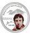 Niue 2010 2$ Vladimir Vysotsky 1 Oz .999 Proof Silver Coin Famous Russian Singer